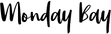 preview image of the Monday Bay font