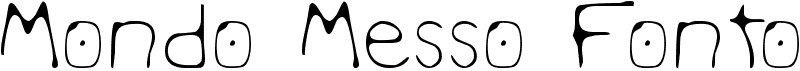 preview image of the Mondo Messo Fonto font
