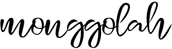 preview image of the Monggolah font