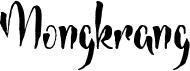preview image of the Mongkrang font