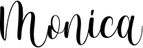 preview image of the Monica font