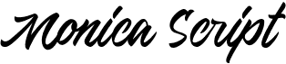 preview image of the Monica Script font