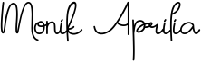 preview image of the Monik Aprilia font
