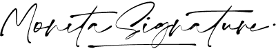 preview image of the Monita Signature font