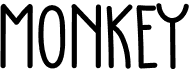 preview image of the Monkey font