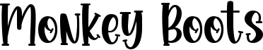 preview image of the Monkey Boots font