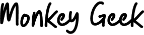 preview image of the Monkey Geek font