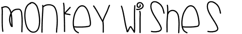 preview image of the Monkey Wishes font