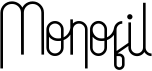 preview image of the Monofil font