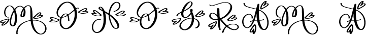 preview image of the Monogram A font