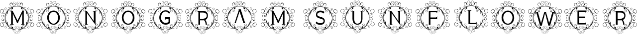 preview image of the Monogram Sunflower font