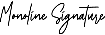 preview image of the Monoline Signature font