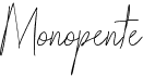 preview image of the Monopente font