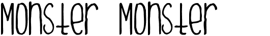 preview image of the Monster Monster font