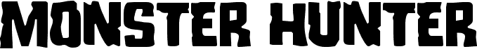 preview image of the Monster Hunter font