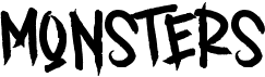 preview image of the Monsters font