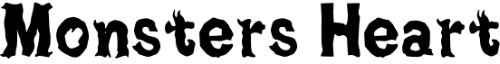 preview image of the Monsters Heart font