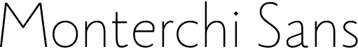 preview image of the Monterchi Sans font