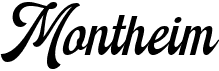 preview image of the Montheim font
