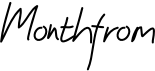 preview image of the Monthfrom font
