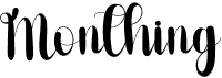preview image of the Monthing font