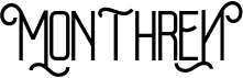 preview image of the Monthren font