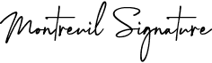 preview image of the Montreuil Signature font