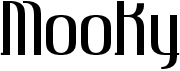 preview image of the Mooky font