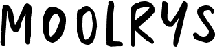 preview image of the Moolrys font