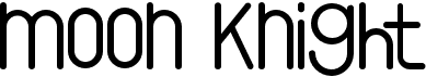 preview image of the Moon Knight font