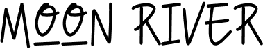 preview image of the Moon River font