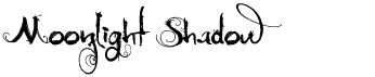 preview image of the Moonlight Shadow font