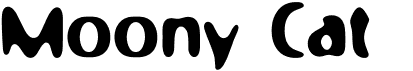 preview image of the Moony Cat font