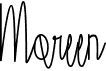 preview image of the Moreen font