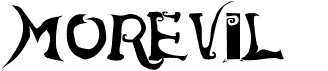 preview image of the Morevil font
