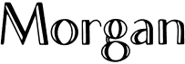 preview image of the Morgan font