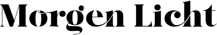 preview image of the Morgen Licht font