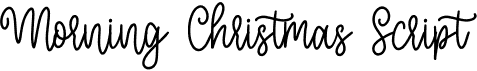 preview image of the Morning Christmas Script font