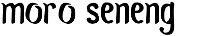 preview image of the Moro Seneng font
