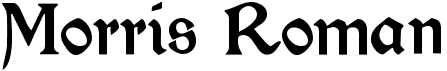 preview image of the Morris Roman font