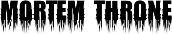 preview image of the Mortem Throne font