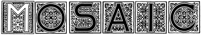 preview image of the Mosaic Initials font