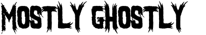 preview image of the Mostly Ghostly font