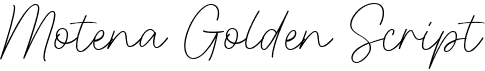 preview image of the Motena Golden Script font