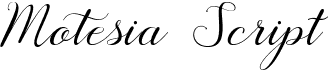 preview image of the Motesia Script font