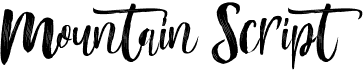 preview image of the Mountain Script font