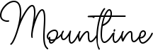 preview image of the Mountline font