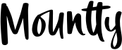 preview image of the Mountty font