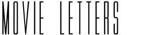 preview image of the Movie Letters font
