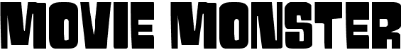 preview image of the Movie Monster font